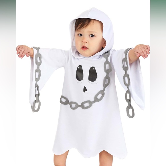 Gender Neutral Infant 12-18 Months Chained Ghost Costume - Picture 1 of 7